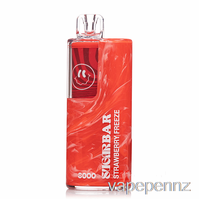 Sugar Bar SB8000 0% Zero Nicotine Disposable Strawberry Freeze VAPE NZ